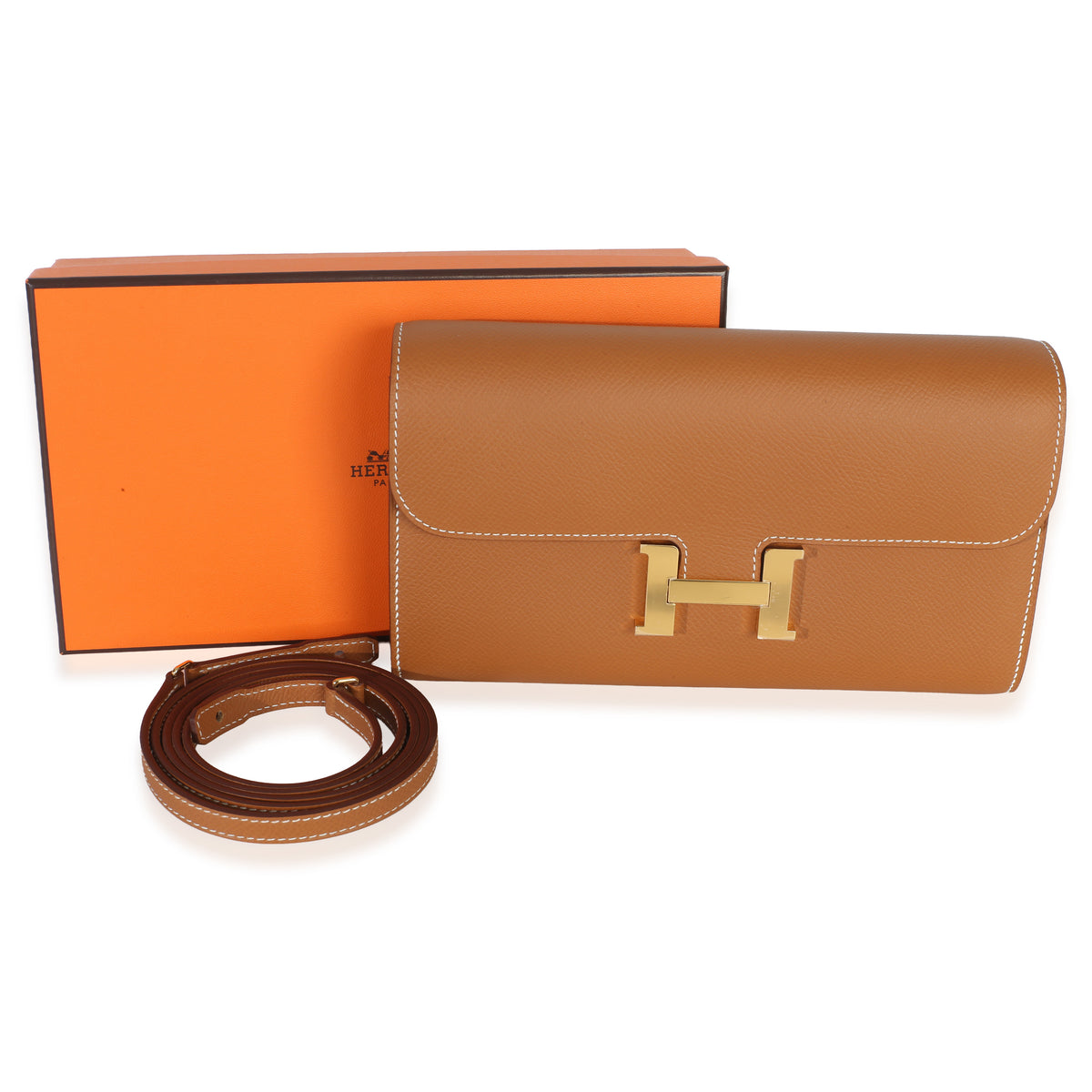 Hermès Gold Epsom Constance Long Wallet To Go GHW Wallet 9