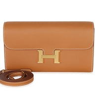Hermès Gold Epsom Constance Long Wallet To Go GHW Wallet fv