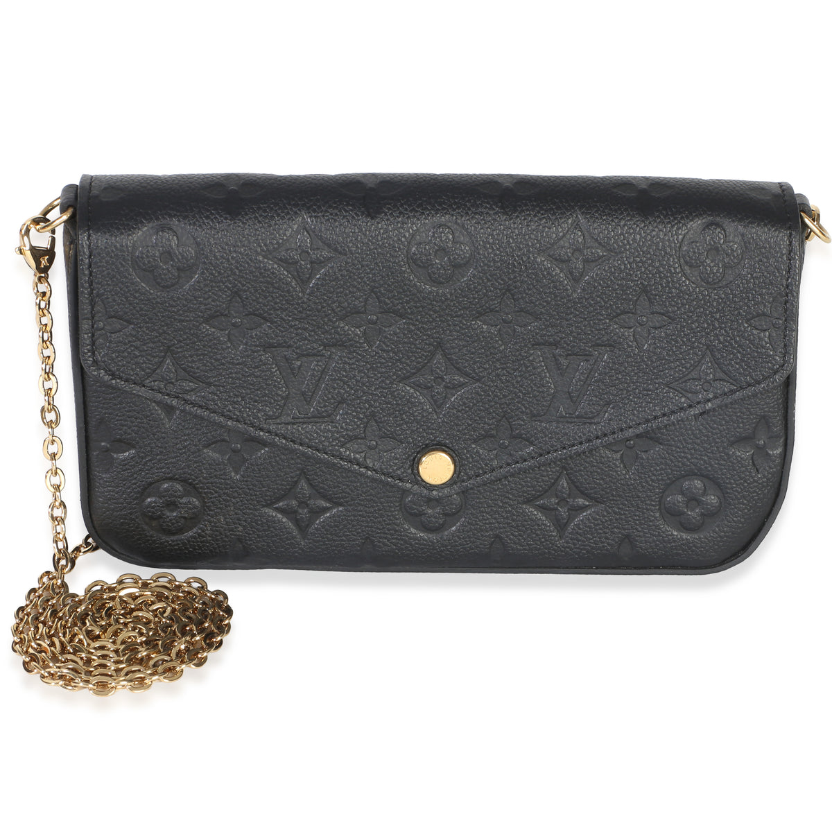 Louis Vuitton Black Monogram Empreinte Felicie Pochette Handbag 2