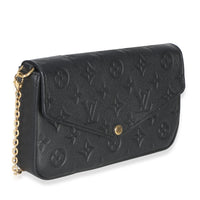 Louis Vuitton Black Monogram Empreinte Felicie Pochette Handbag 4