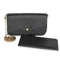 Louis Vuitton Black Monogram Empreinte Felicie Pochette Handbag id