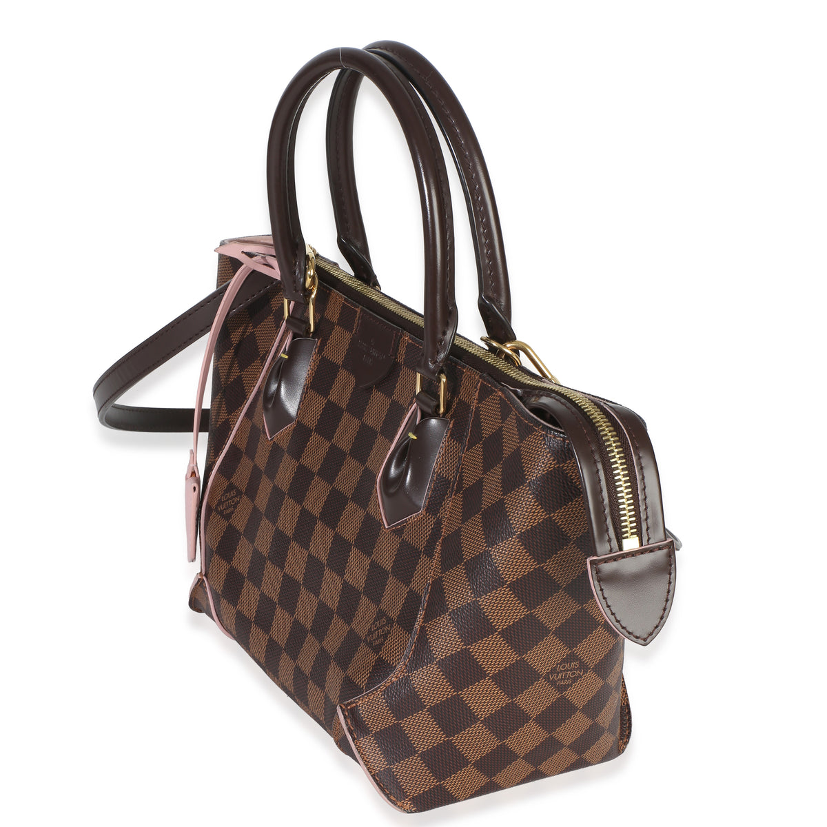 Louis Vuitton Rose Ballerine Damier Ebene Canvas Caissa PM Tote Handbag 2