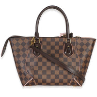 Louis Vuitton Rose Ballerine Damier Ebene Canvas Caissa PM Tote Handbag 4