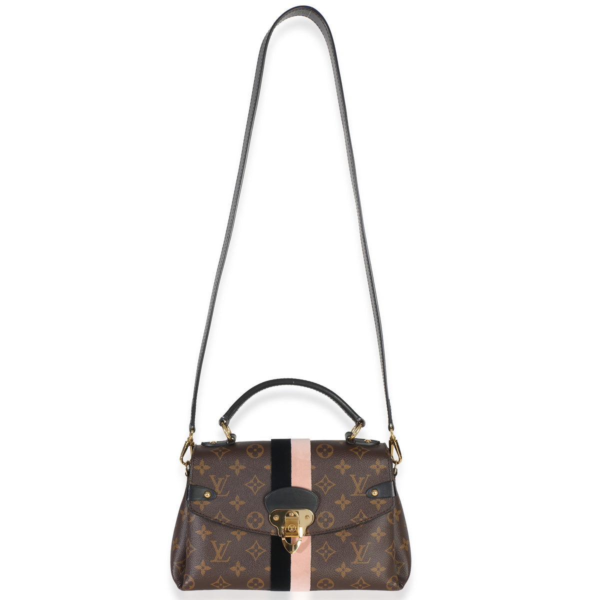 Louis Vuitton Black Pink Monogram Canvas Georges BB Handbag 8