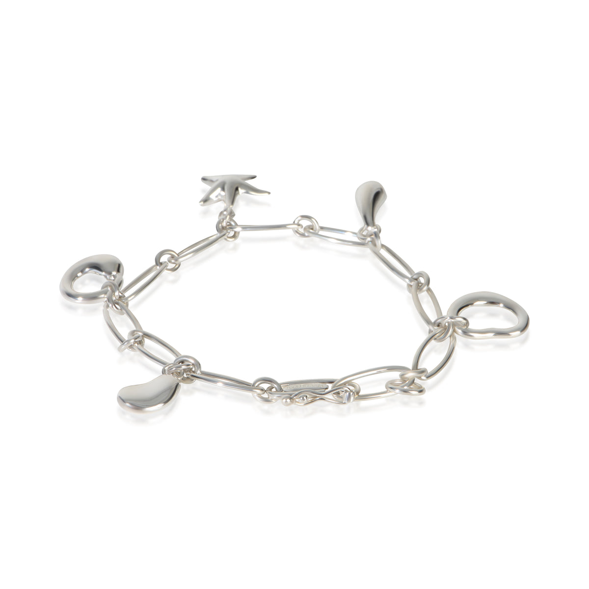 Tiffany & Co. Sterling Silver  Elsa Peretti Charm Bracelet pv