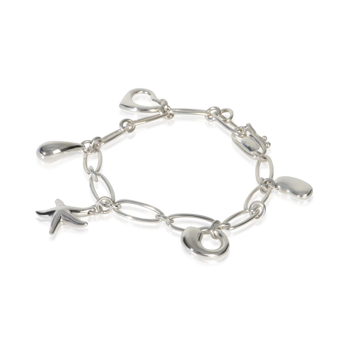 Tiffany & Co. Sterling Silver  Elsa Peretti Charm Bracelet sv