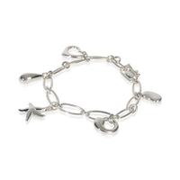 Tiffany & Co. Sterling Silver  Elsa Peretti Charm Bracelet sv