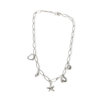 Tiffany & Co. Sterling Silver  Elsa Peretti Charm Necklace pv