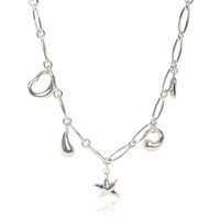 Tiffany & Co. Sterling Silver  Elsa Peretti Charm Necklace fv