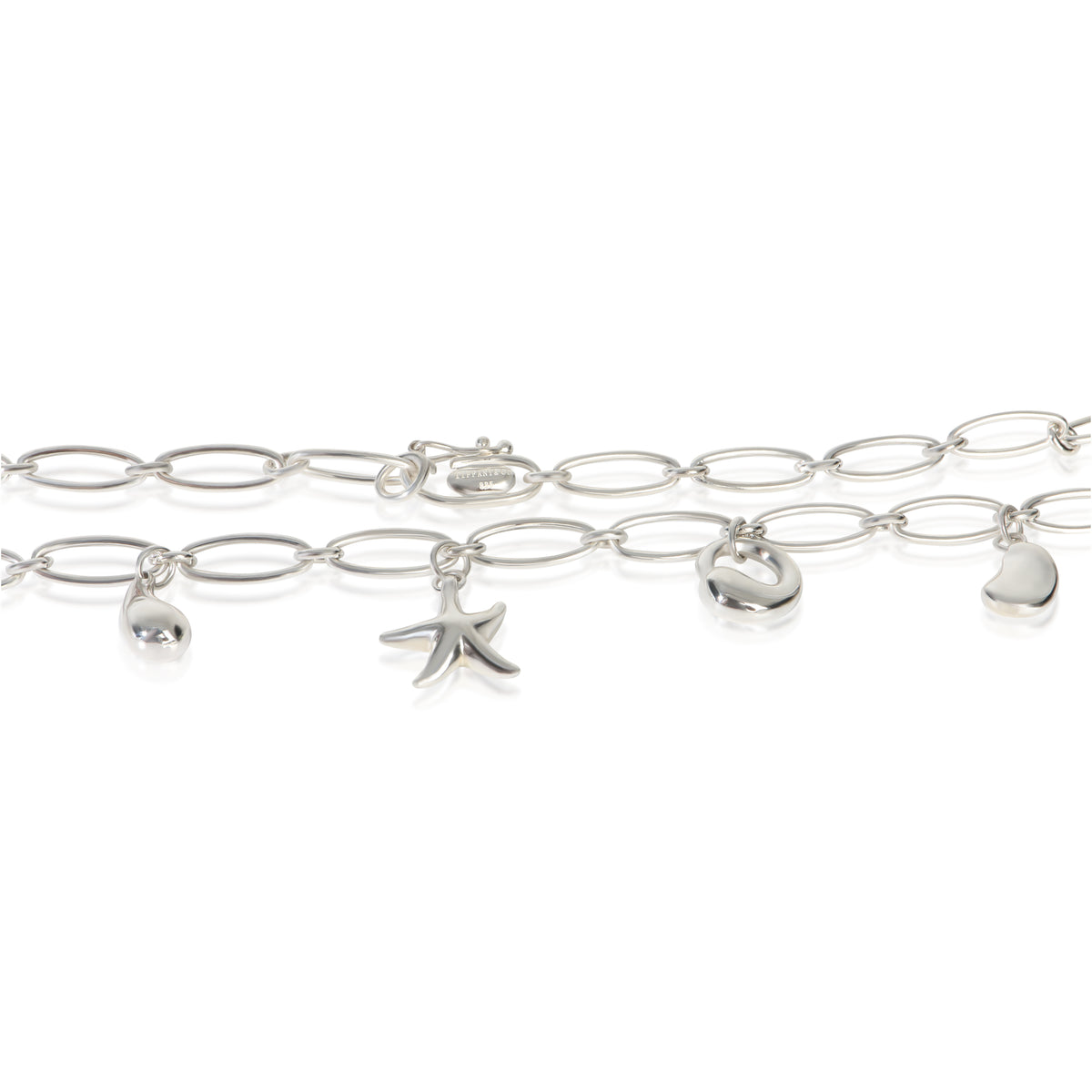 Tiffany & Co. Sterling Silver  Elsa Peretti Charm Necklace sv