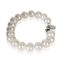 Tiffany & Co. Sterling Silver Pearl Ziegfeld 9 10mm Bracelet sv