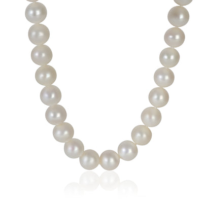 Tiffany & Co. Sterling Silver Pearl Ziegfeld 8 9mm Necklace fv