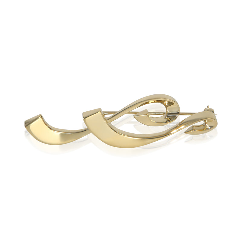 Tiffany & Co. Yellow Gold  Paloma Picasso Musical Note Brooch fv