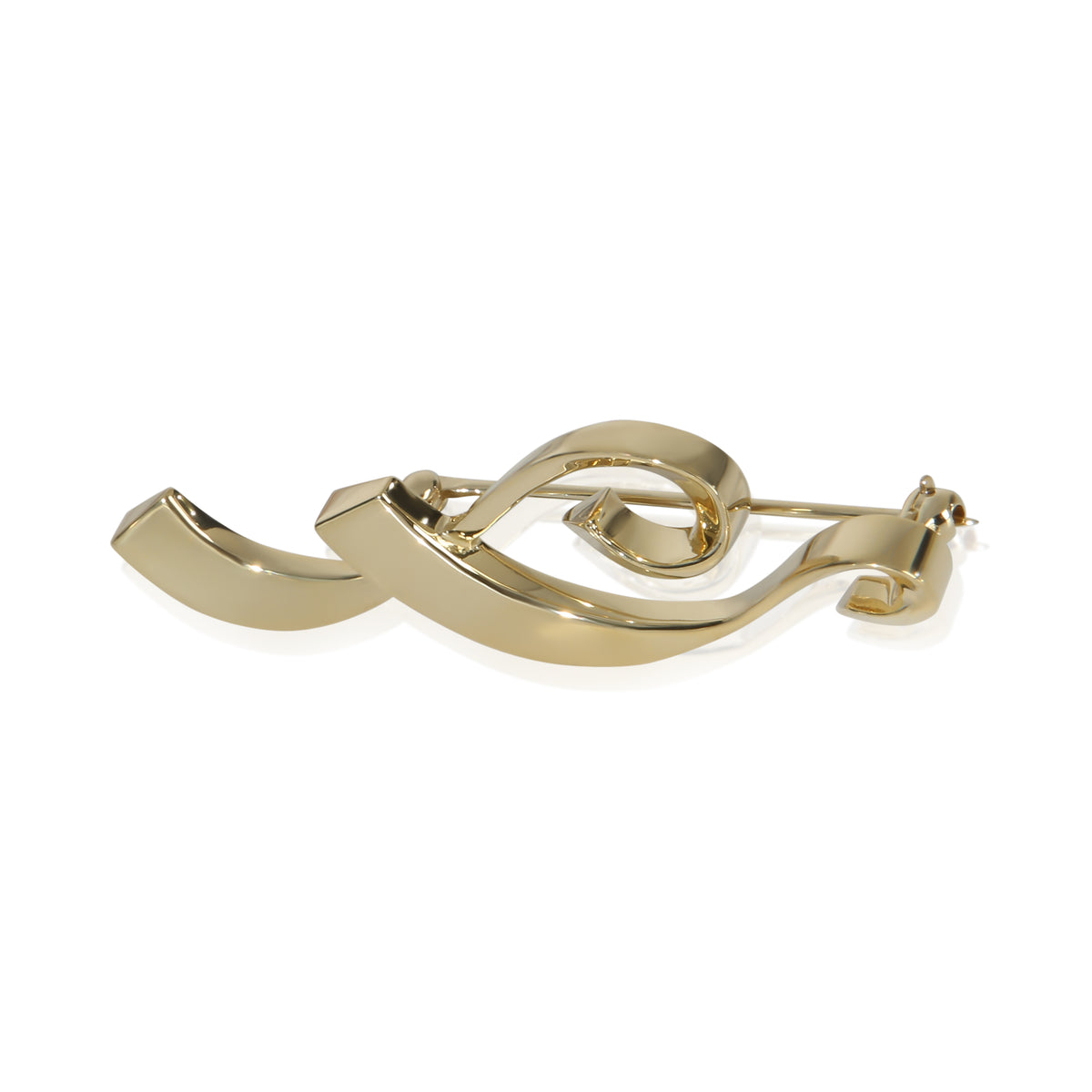 Tiffany & Co. Yellow Gold  Paloma Picasso Musical Note Brooch sv