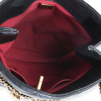 Chanel Black Quilted Caviar Mini Never Ending Chain Tote Handbag 9