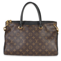 Louis Vuitton Black Monogram Canvas Pallas MM Handbag id