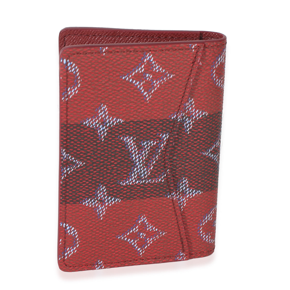 Louis Vuitton Red Monogram Canvas Heritage Pocket Organizer Wallet 4