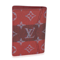 Louis Vuitton Red Monogram Canvas Heritage Pocket Organizer Wallet 4
