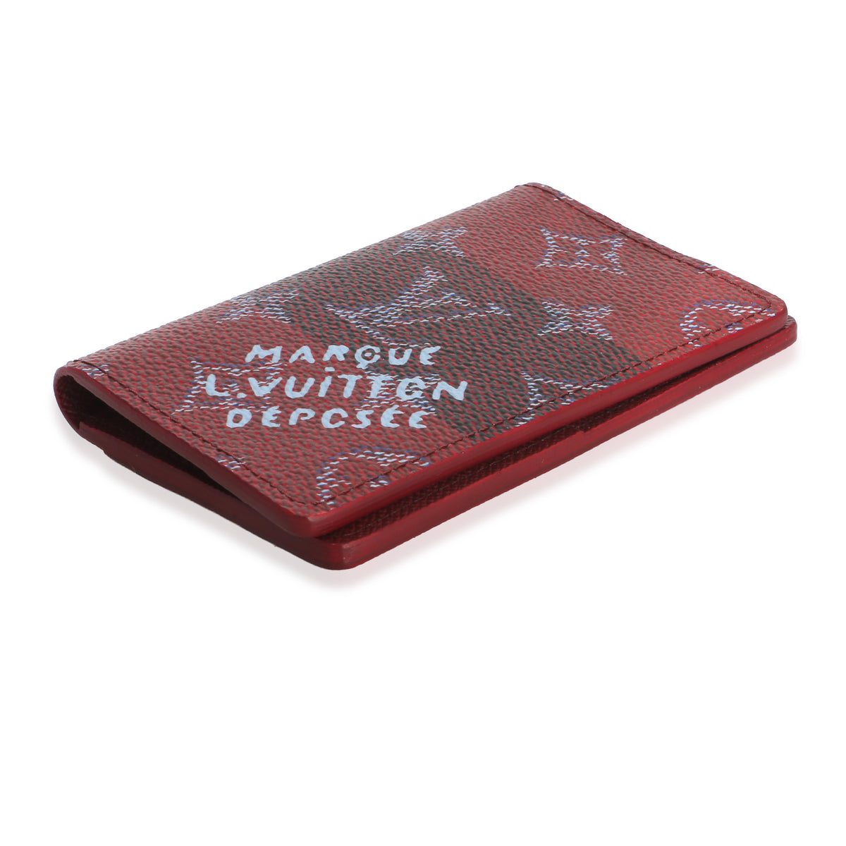 Louis Vuitton Red Monogram Canvas Heritage Pocket Organizer Wallet 7