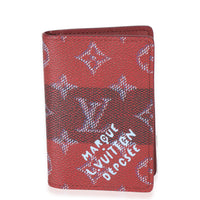 Louis Vuitton Red Monogram Canvas Heritage Pocket Organizer Wallet fv