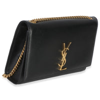 Saint Laurent Black Grain De Poudre Medium Kate Chain Bag Handbag 3