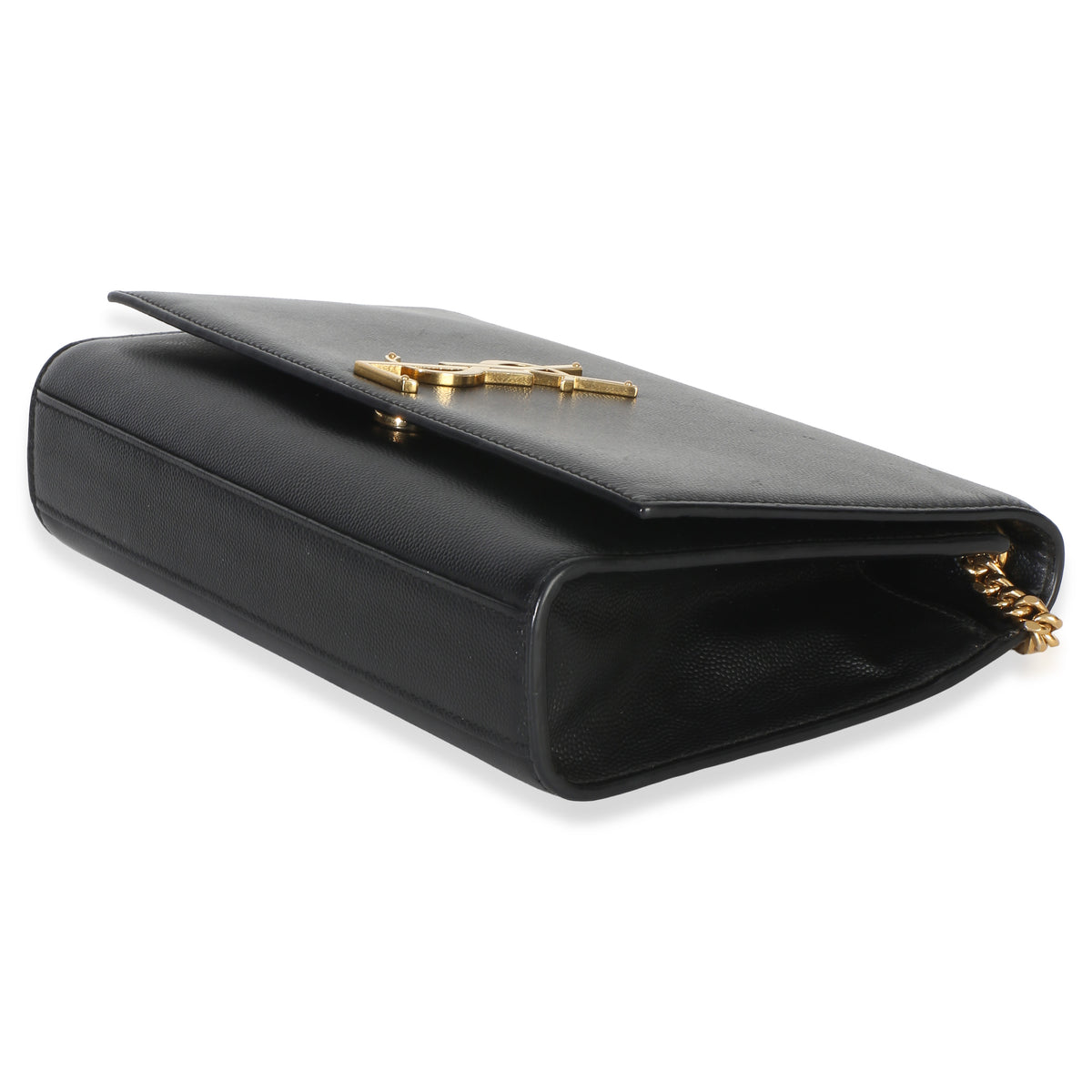 Saint Laurent Black Grain De Poudre Medium Kate Chain Bag Handbag 6