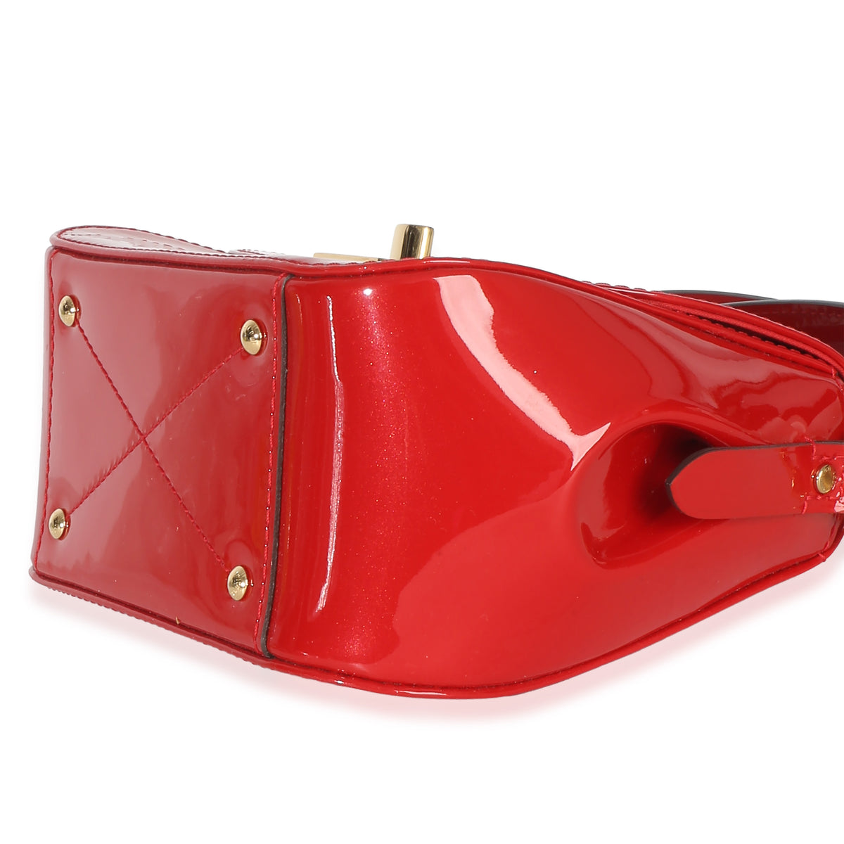 Louis Vuitton Red Monogram Vernis Pasadena Shoulder Bag Handbag 6