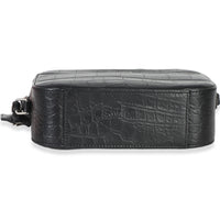 Saint Laurent Black Crocodile Embossed Calfskin Mini Camera Bag Handbag 5
