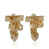 Tiffany & Co. Yellow Gold Diamond Tiffany T T1 Extra Small Hoop Earrings bv