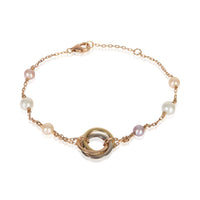 Cartier 3 Tone Gold Pearl Trinity Bracelet fv