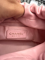 Chanel Pink Quilted Lambskin Pearl Drawstring Bucket Bag Handbag ad3