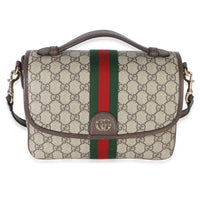Gucci Beige Brown Ophidia Medium Top Handle Bag Handbag id