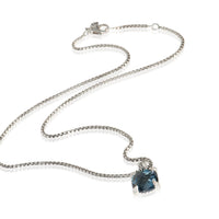 David Yurman Sterling Silver Topaz and Diamond Chatelaine Pendant pv