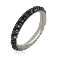 David Yurman Sterling Silver Hematite Cable Berries Ring bv