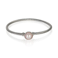 David Yurman Sterling Silver Pearl Chatelaine Bracelet fv