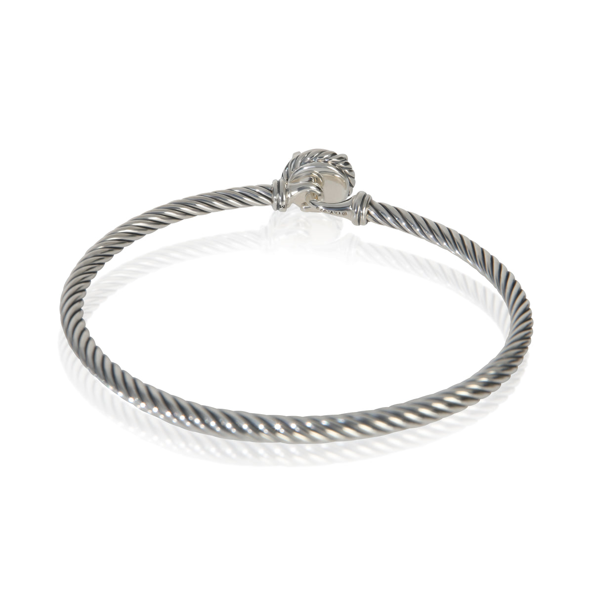 David Yurman Sterling Silver Pearl Chatelaine Bracelet pv