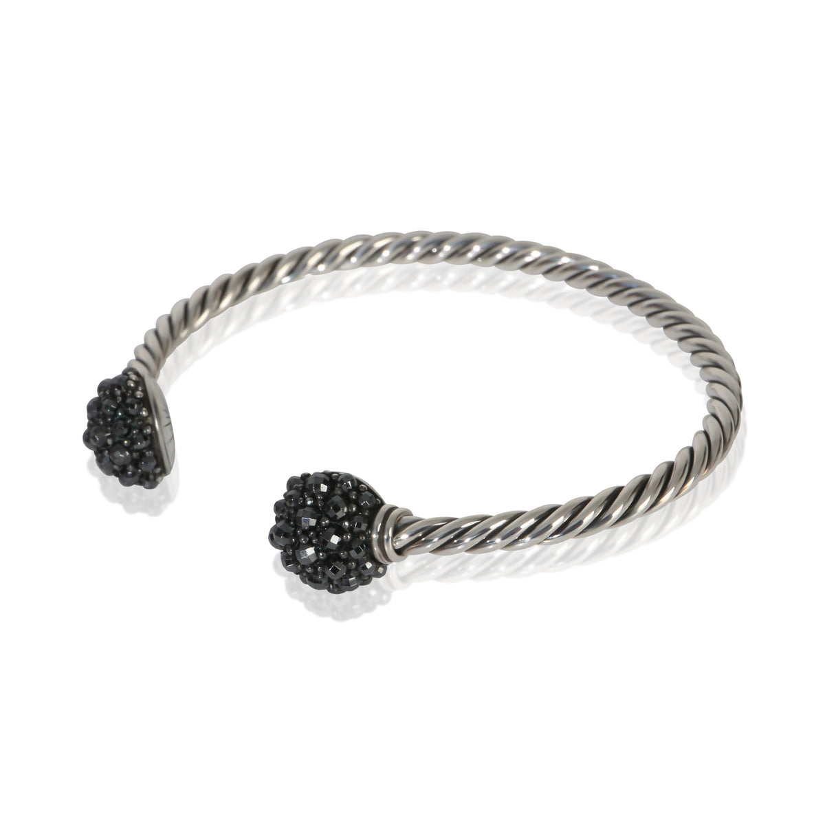 David Yurman Sterling Silver Hematite Osetra Berries Bracelet sv