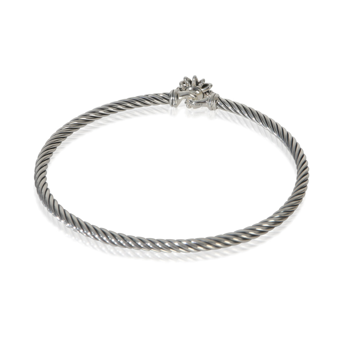 David Yurman Sterling Silver Pink Sapphire Starburst Bracelet pv