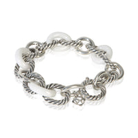 David Yurman Sterling Silver  Oval Link Bracelet pv