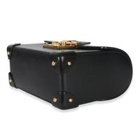 Gucci Black Azalea Calfskin Small Padlock Bamboo Shoulder Bag Handbag 6
