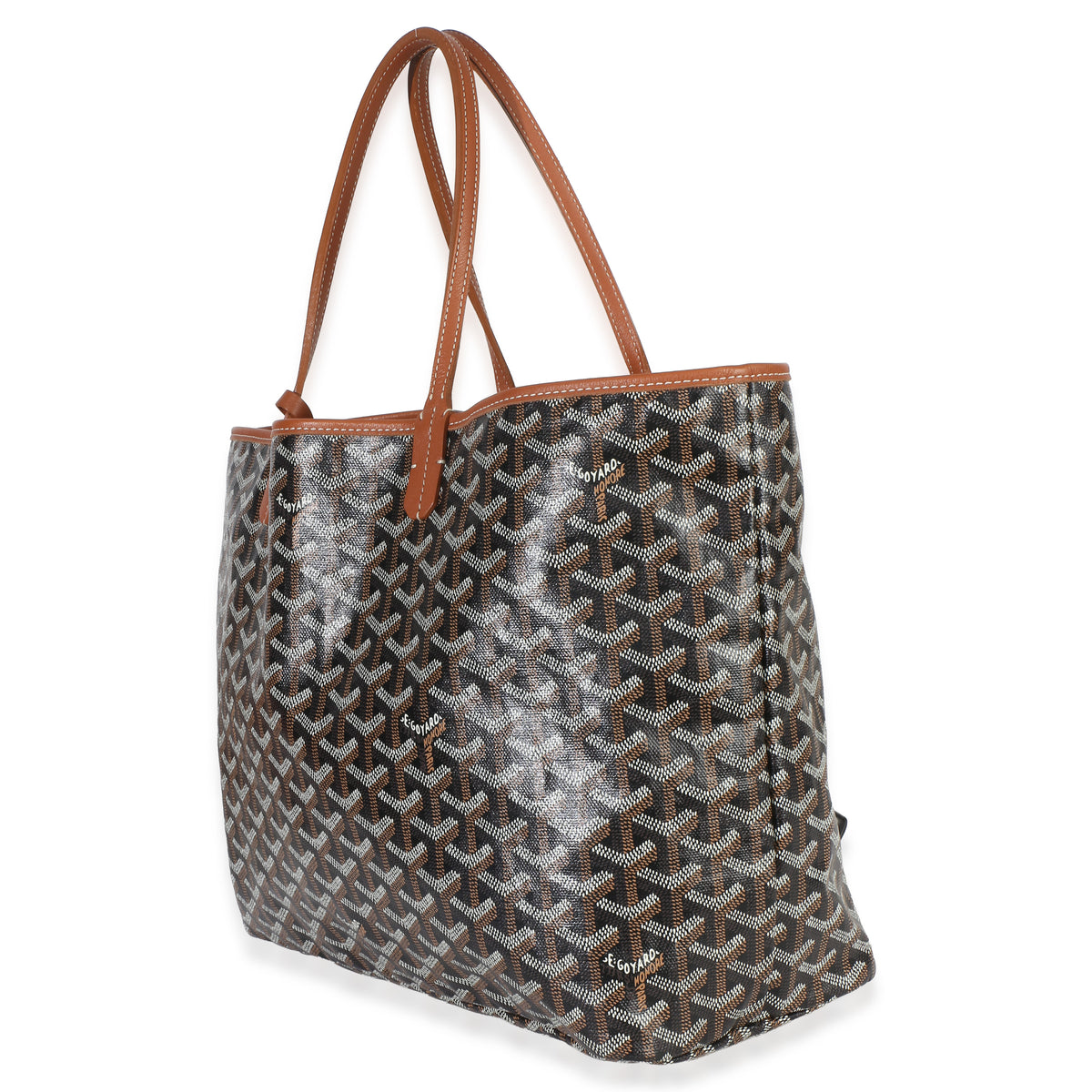 Goyard Black Gold ine Canvas Saint Louis PM Handbag 2
