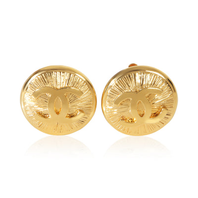 Chanel Gold Plated  Earrings fv