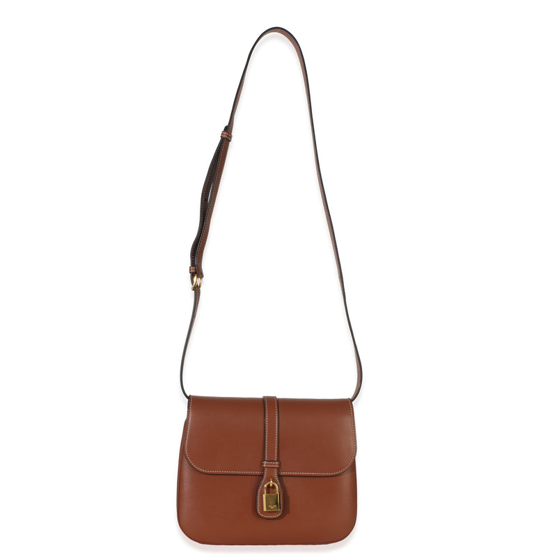 Celine Tan Smooth Calfskin Tabou Medium Flap Bag Handbag id