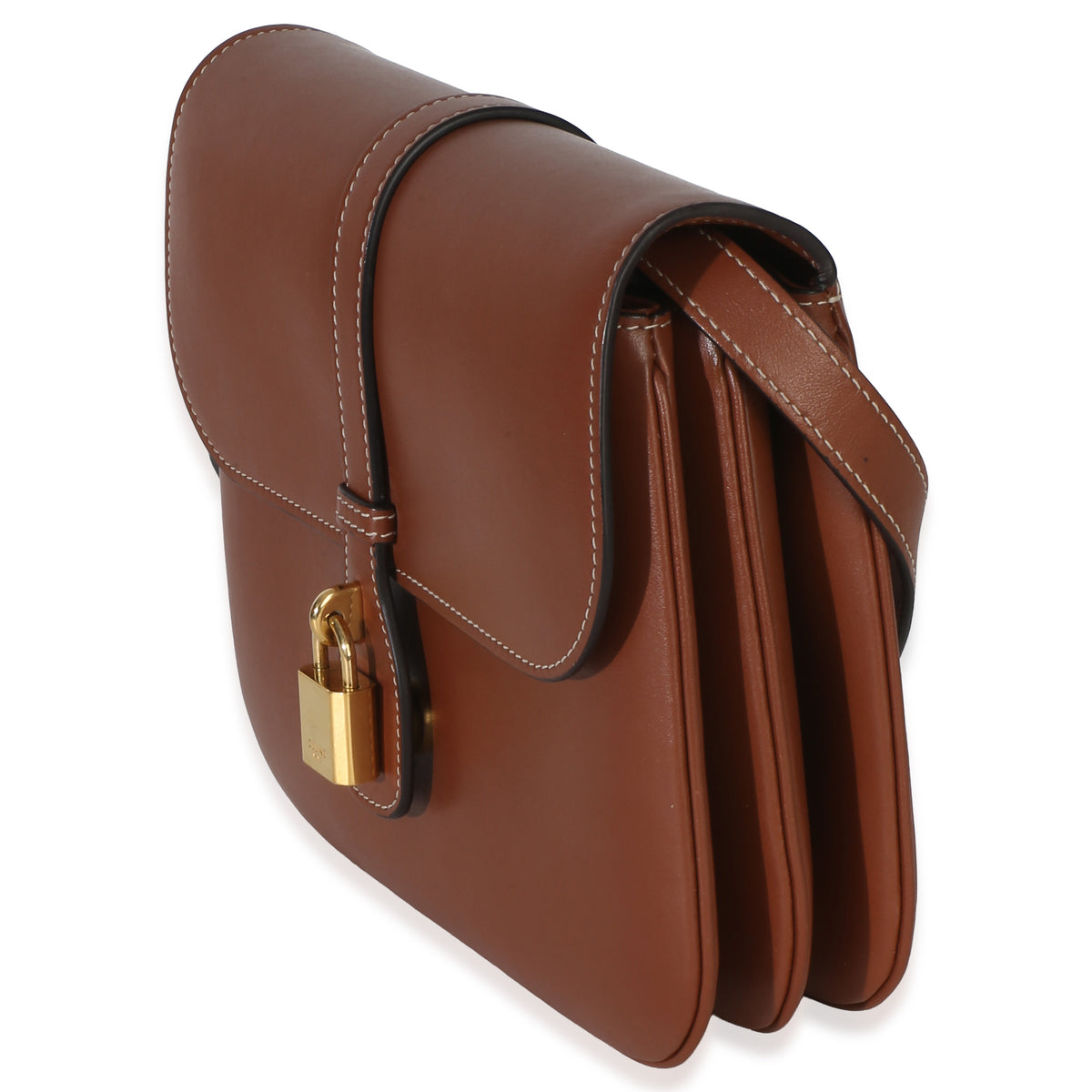 Celine Tan Smooth Calfskin Medium Tabou Flap Bag Handbag 3
