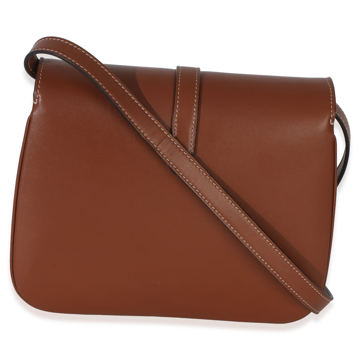 Celine Tan Smooth Calfskin Medium Tabou Flap Bag Handbag 5