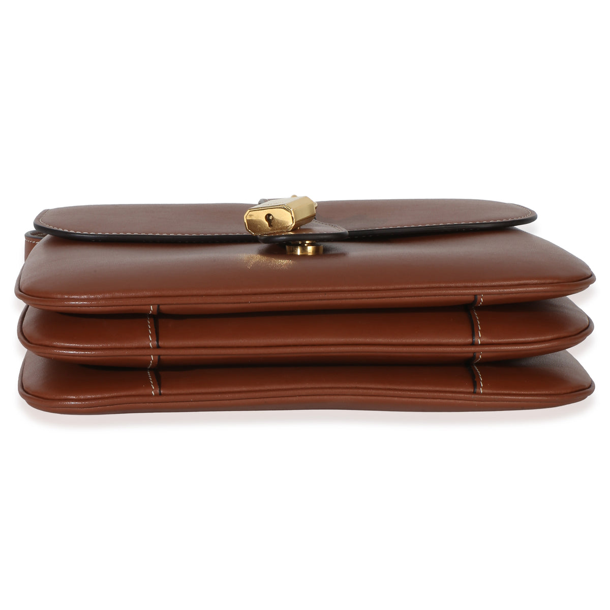 Celine Tan Smooth Calfskin Medium Tabou Flap Bag Handbag 6