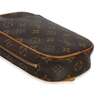 Louis Vuitton Monogram Canvas Gange Sling Bag Handbag clasp