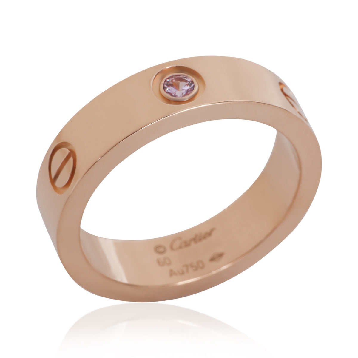 Cartier Rose Gold Sapphire Love Ring bv