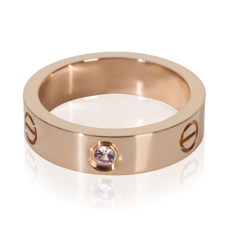 Cartier Rose Gold Sapphire Love Ring fv