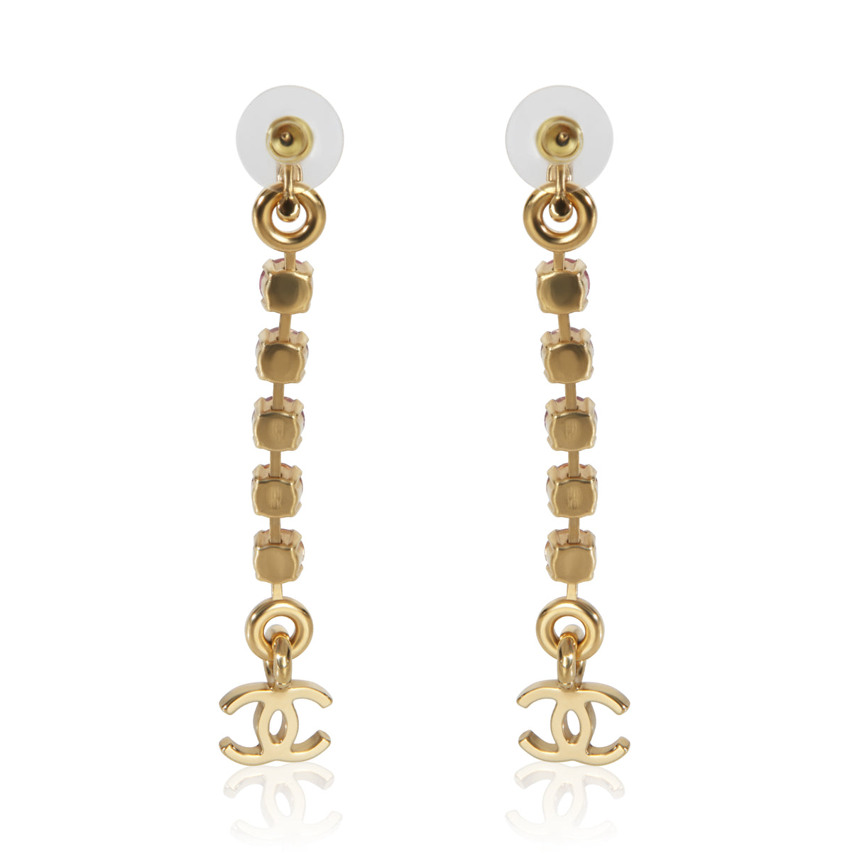 Chanel Gold Plated  2024 Rainbow CC Earrings pv